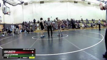 113 lbs Placement (16 Team) - Logan Schnarr, Cascade vs Josh Barton, Faith Christian