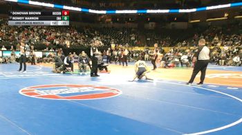 150 Class 3 lbs 3rd Place Match - Donovan Brown, Rockwood Summit vs Rowdy Narron, St. Michael The Archangel