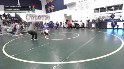 106 lbs Cons. Round 2 - Daniel Zamora, Grand Terrace vs Dylan Duszynski, Lutheran/Orange