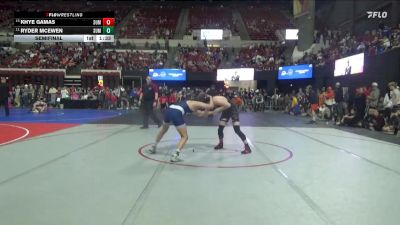 160 lbs Semifinal - Ryder Mcewen, Mine Yard Dogs Wrestling Club vs Khye Gamas, Glasgow Wrestling Club