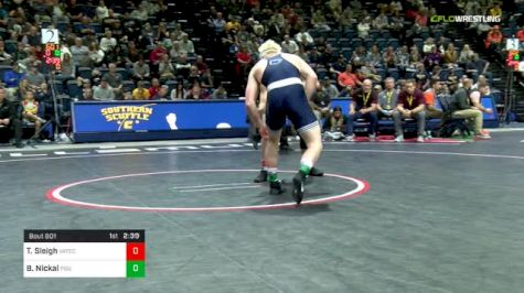 197 lbs Semifinal - Tom Sleigh, Virginia Tech vs Bo Nickal, Penn State