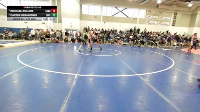 175 lbs Semifinal - Michael Rollins, Camden Hills vs Carter Desjardins, Fort Kent