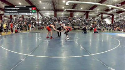 113 lbs Quarterfinal - Landen Burt, Pershing County vs Taber Otteson, Tonopah