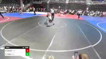 54 lbs Quarterfinal - Brody Baxter, Eastside United vs Chris Klotz, Kremmling Lil Mustangs