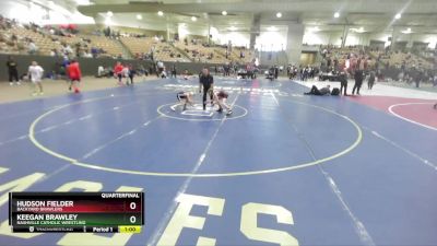 65 lbs Quarterfinal - Keegan Brawley, Nashville Catholic Wrestling vs Hudson Fielder, Backyard Brawlers