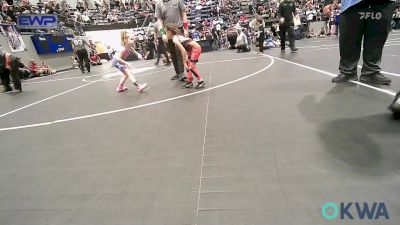 43/46 lbs Rr Rnd 2 - McKinley Albiston, Geary Youth Wrestling vs Reagan Garland, Berryhill Wrestling Club