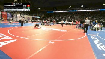 157 Class 1 lbs Champ. Round 1 - Josiah Ferrell, Butler vs Weston Linscott, Brookfield