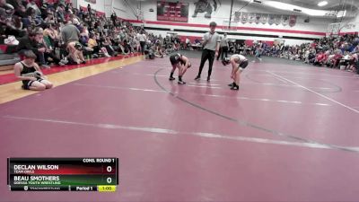 80-85 lbs Cons. Round 1 - Declan Wilson, Team Owls vs Beau Smothers, Odessa Youth Wrestling