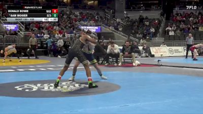 132 lbs Quarterfinal - Sam Mosier, Delta vs Donald Bowie, Warren Central