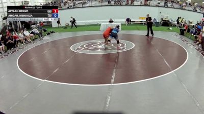 100 lbs Abigail Mendoza, Texas Blue vs Alyaah Bravo, California Blue