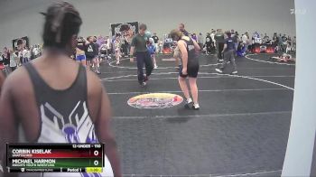 150 lbs Semifinal - Corbin Kiselak, Unattached vs Michael Harmon, Knights Youth Wrestling