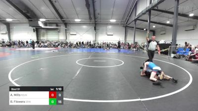 84 lbs Semifinal - Americah Mills, Roundtree Wrestling Academy vs Braden Flowers, Grindhouse Wrestling