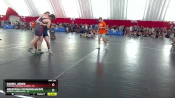 214-216 lbs Round 1 - Daniel Jones, Franklin Central Flashes vs Nehemiah Schwinghammer, Bemidji Lumberjacks