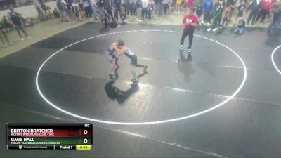 84 lbs Quarterfinal - Britton Bratcher, Victory Wrestling Club - VTC vs Gage Hall, Teller Takedown Wrestling Club