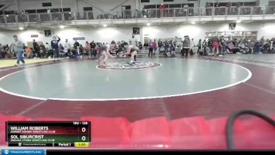 126 lbs Cons. Round 5 - Sol Siburcrist, Indiana Storm Wrestling Club vs William Roberts, Hornet Swarm Wrestling Club