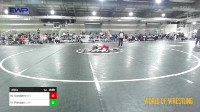 95 lbs Consi Of 32 #2 - Nathanial Sanders, Red Cobra Westling Academy vs Hunter Pierson, Contender Wrestling Academy