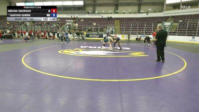 145 lbs Cons. Round 3 - Sanyah Queen, Western New England vs Melina Georgas, Ithaca