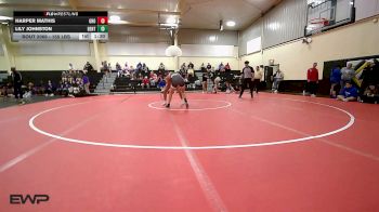 155 lbs Rr Rnd 3 - Harper Mathis, Grove vs Lily Johnston, Bentonville Girls