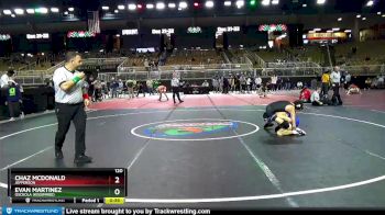 120 lbs Cons. Round 5 - Evan Martinez, Osceola (Kissimmee) vs Chaz McDonald, Jefferson