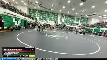 100-105 lbs Quarterfinal - McKinzie Mortensen, Pinedale vs Jayleigh Wright, Green River