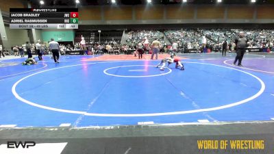 49 lbs Consi Of 8 #2 - Jacob Bradley, Juggernaut Wrestling Club vs Adriel Rasmussen, Redmond High School
