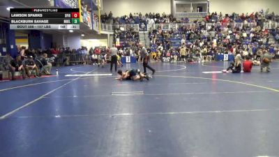 107 lbs Consy 3 - Lawson Sparks, Spire Academy vs Blackburn Savage, Moeller-OH