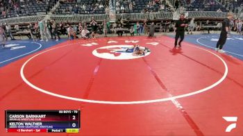 70 lbs Cons. Round 2 - Carson Barnhart, Douglas Wrestling Club vs Kelton Walther, Green River Grapplers Wrestling