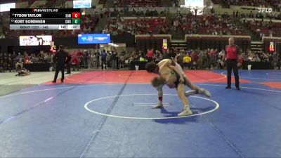 145 lbs 3rd Place Match - Tyson Taylor, Coyote Wrestling Club vs Kort Sorensen, Cody Wrestling Club