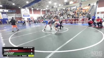 220 lbs Champ. Round 1 - Kenneth Torres, Marshall vs Caine Elroy, Fountain Valley