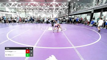 75 lbs Rr Rnd 5 - Harrison Kreiger, Scorpions vs Max Milia, Grit Mat Club