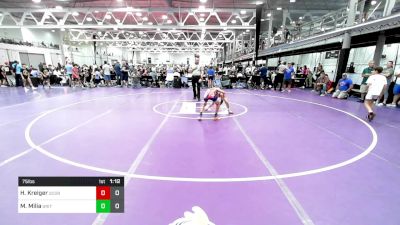 75 lbs Rr Rnd 5 - Harrison Kreiger, Scorpions vs Max Milia, Grit Mat Club