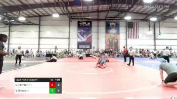 120 lbs Rr Rnd 1 - CJ Ferree, D3 Training Center vs Yanik Simon, MF Purge