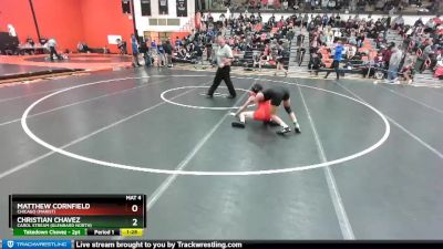 126 lbs Champ. Round 1 - Christian Chavez, Carol Stream (GLENBARD NORTH) vs Matthew Cornfield, Chicago (MARIST)