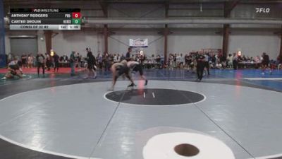 132 lbs Consi Of 32 #2 - Anthony Rodgers, Pro-ex Wrestling Club vs Carter Drouin, Iron Horse