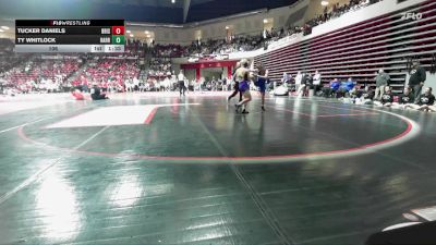 106 lbs Quarterfinals (8 Team) - Ty Whitlock, HARRAH vs Tucker Daniels, BRISTOW