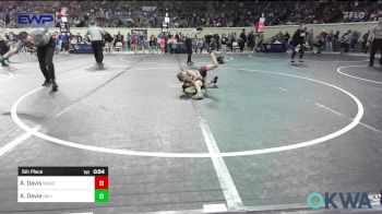49 lbs 5th Place - Aksel Davis, Wagoner Takedown Club vs Achilles Davie, Salina Wrestling Club