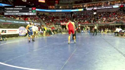 3A-215 lbs Champ. Round 1 - Joseph Monge, Lewis Central vs Hayden Chandler, Clinton