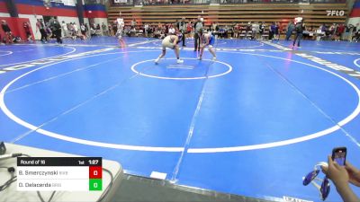 106 lbs Round Of 16 - Boston Smerczynski, Bixby JH Boys vs Dax Delacerda, Bristow