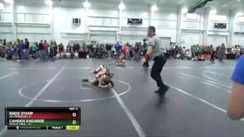 56 lbs Round 7 (8 Team) - Camden Kagarise, Mullet Army vs Knox Stamp, All-American