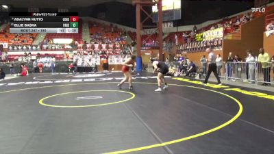 190 lbs Semifinal - Adalynn Hutto, Columbus Hs vs Ellie Baska, Paola Hs