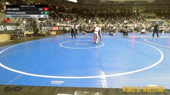 100 lbs Quarterfinal - Levi Smith, Outlaw Wrestling Club vs Iystyn Sanchez, Team Nazar
