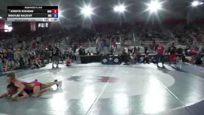 120 lbs Champ. Round 2 - Jordyn Stevens, Ohio vs Braylee Racicot, Indiana