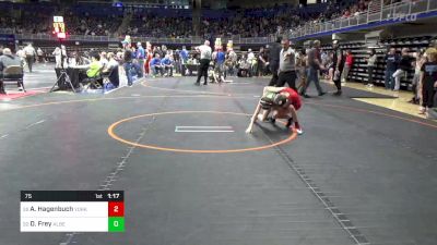 75 lbs Round Of 64 - Adam Hagenbuch, York Suburban vs Dylan Frey, Albert Gallatin