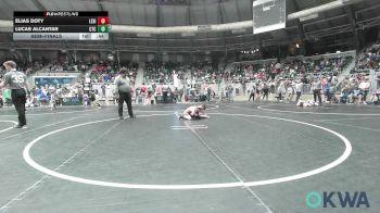 49 lbs Semifinal - Elias Doty, Lexington Wrestling Club vs Lucas Alcantar, Comanche Takedown Club