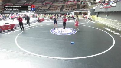 175 lbs Cons. Sub-semis - Brayden Carson, California Regional Training Center (CA RTC) vs Jonsea Garcia, Eleanor Roosevelt High School Wrestling