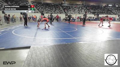 92 lbs Consi Of 8 #1 - Sophia Stephens, F-5 Grappling vs Raylin Reyes, Sperry HS Girls