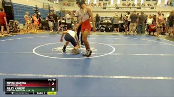 130 lbs Cons. Round 3 - Riley Kareff, Lions Den Wrestling Club vs Bryan Garcia, Eagle Empire