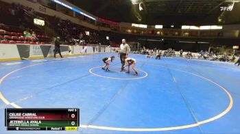 63-73 lbs Round 3 - Jezebella Ayala, Heritage Middle School vs Celise Cabral, Grindhouse Wrestling Club