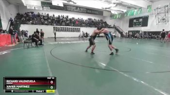 285 lbs Champ. Round 1 - Xavier Martinez, San Gorgonio vs Richard Valenzuela, Knight