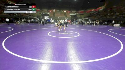 145 lbs 3rd Place - Justine Perez, Golden West vs Audrey Segura, Redwood -Visalia